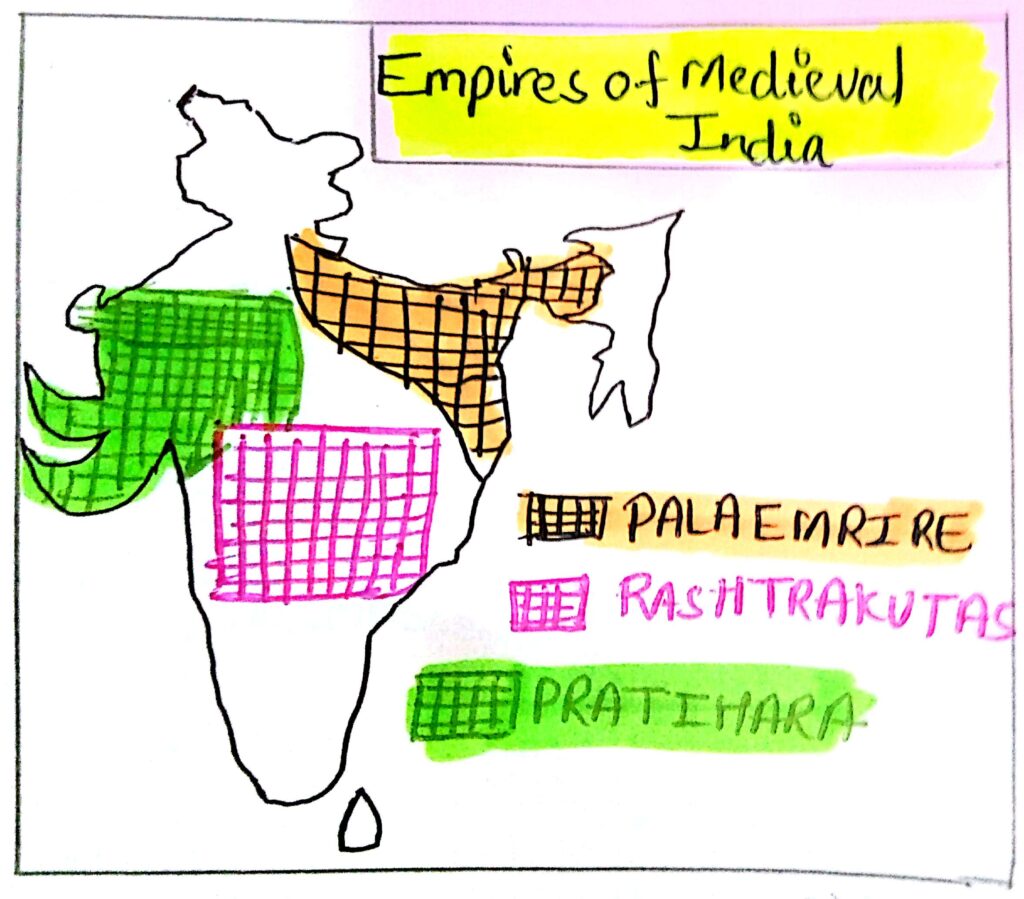 The Reign Of Pala, Pratihara, And Rashtrakuta Rulers